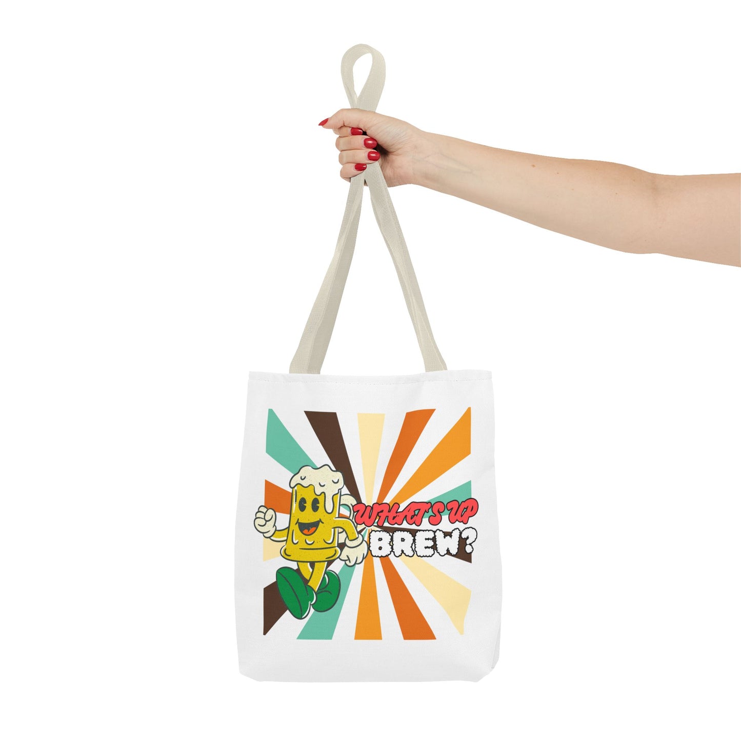 What's Up Brew? Tote Bag - Fun & Quirky Beer-themed Tote for Craft Beer Lovers