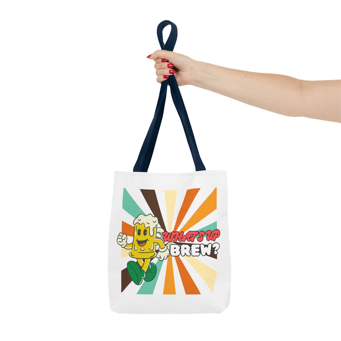 What's Up Brew? Tote Bag - Fun & Quirky Beer-themed Tote for Craft Beer Lovers