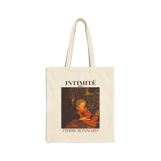 Intemité by Pierre Bonnard Cotton Canvas Tote Bag