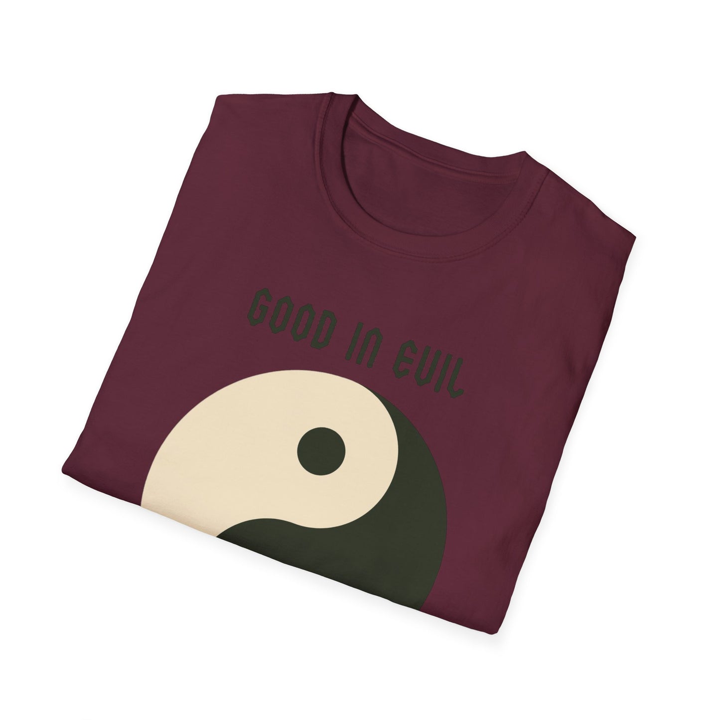 Good in Evil T-Shirt - Yin Yang Design, Positive Vibes, Ideal for Everyday Wear and Occasions Unisex tee