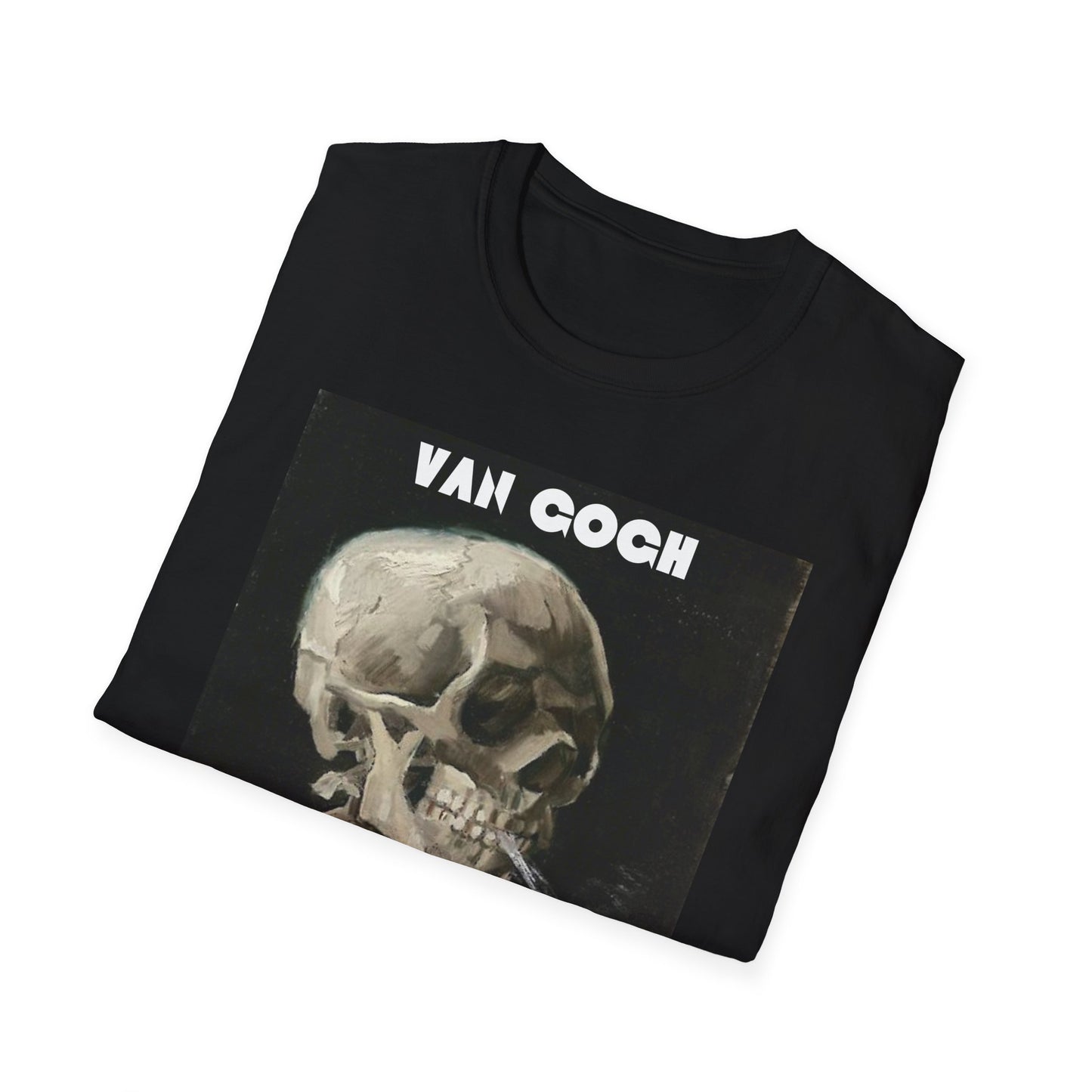 Van Gogh Skeleton Unisex Softstyle T-Shirt - Art Lover Apparel