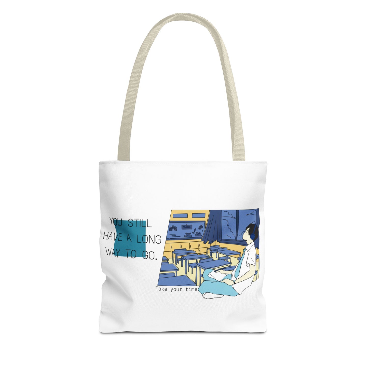 Inspirational Tote Bag - 'You Still Have a Long Way to Go' Design