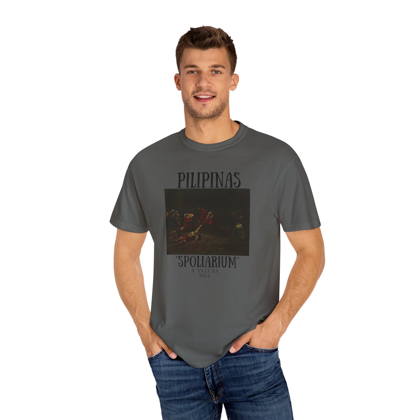 Juan Luna's Spoliarium Unisex Garment-Dyed T-Shirt