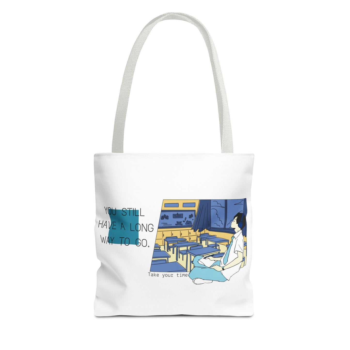 Inspirational Tote Bag - 'You Still Have a Long Way to Go' Design