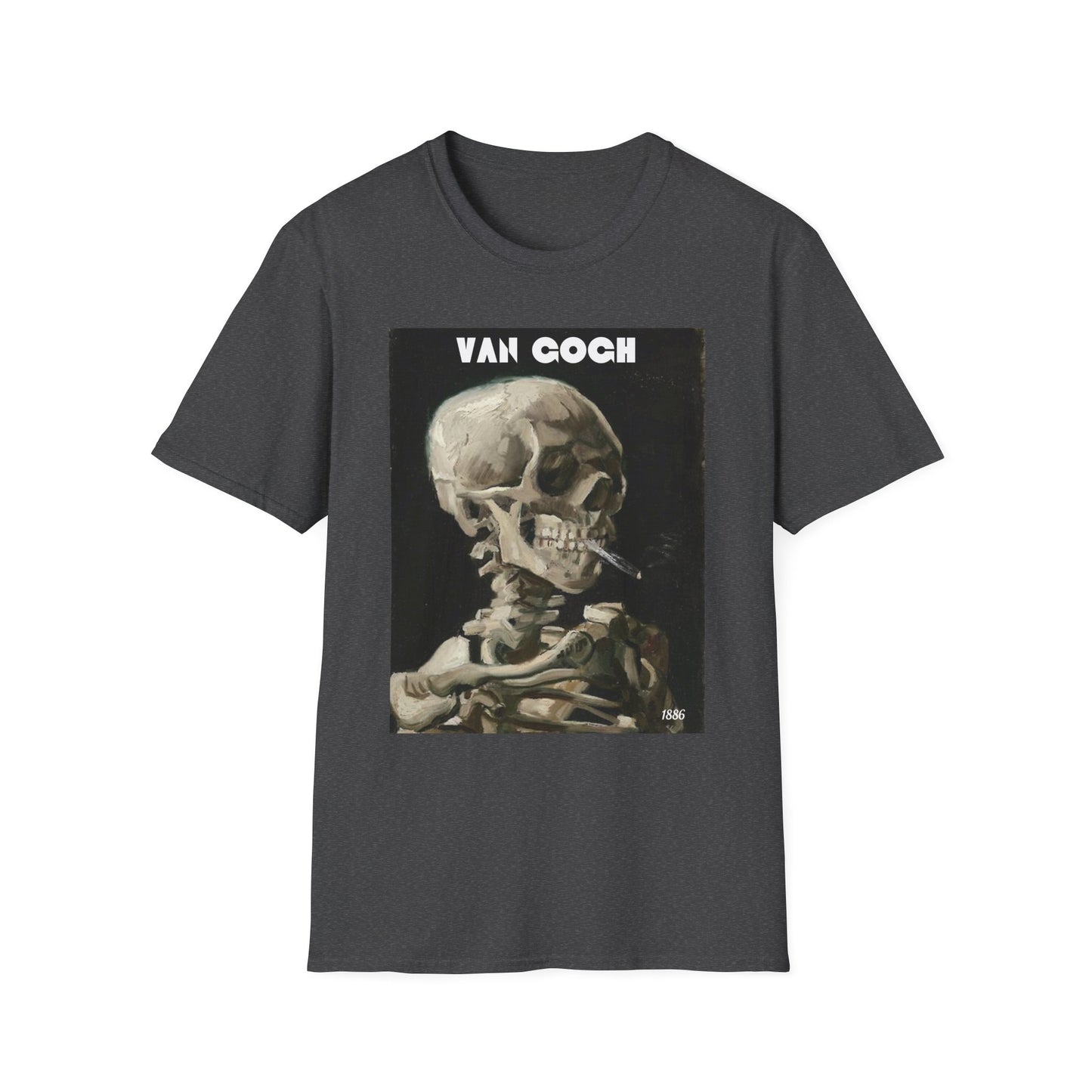 Van Gogh Skeleton Unisex Softstyle T-Shirt - Art Lover Apparel