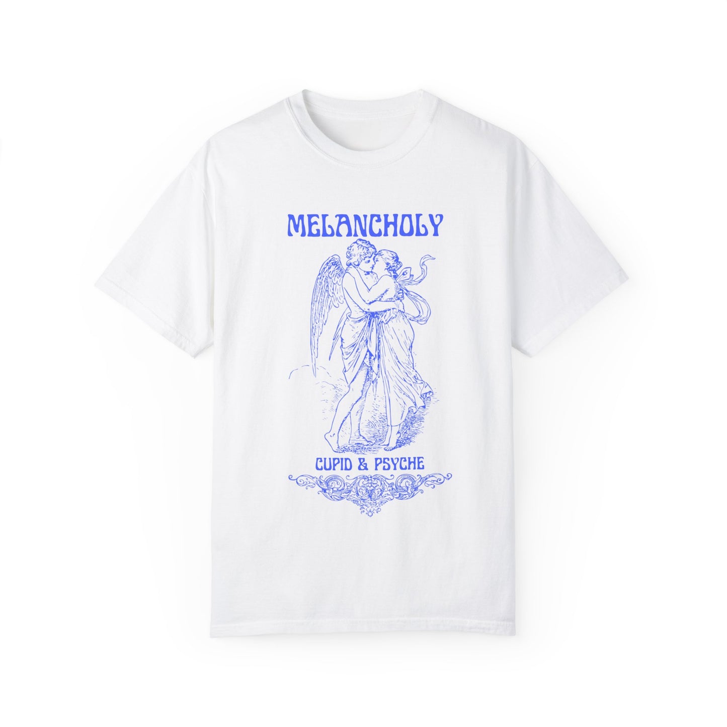 Melancholy Cupid & Psyche Unisex Garment-Dyed T-Shirt