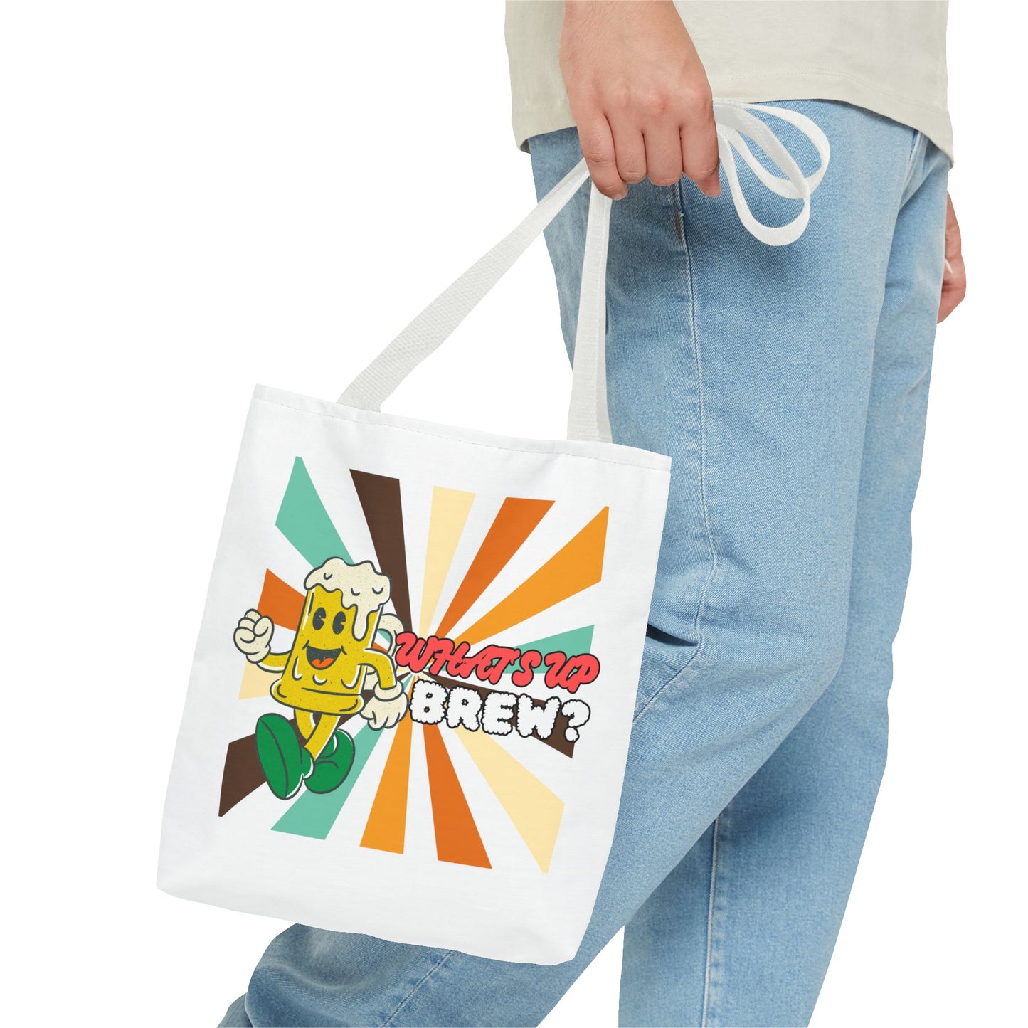 What's Up Brew? Tote Bag - Fun & Quirky Beer-themed Tote for Craft Beer Lovers