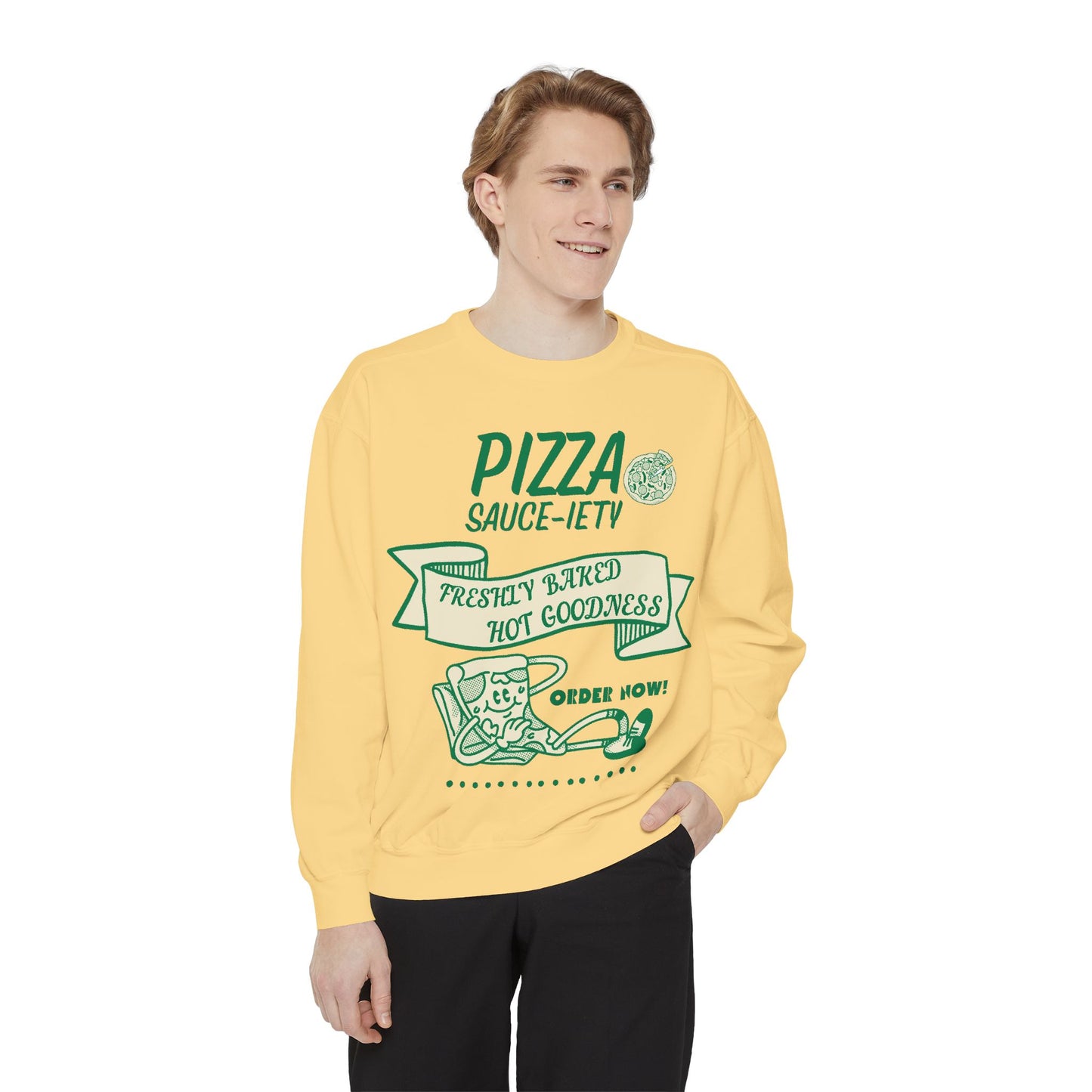 Pizza Lover's Sweatshirt - Freshly Baked Hot Goodness