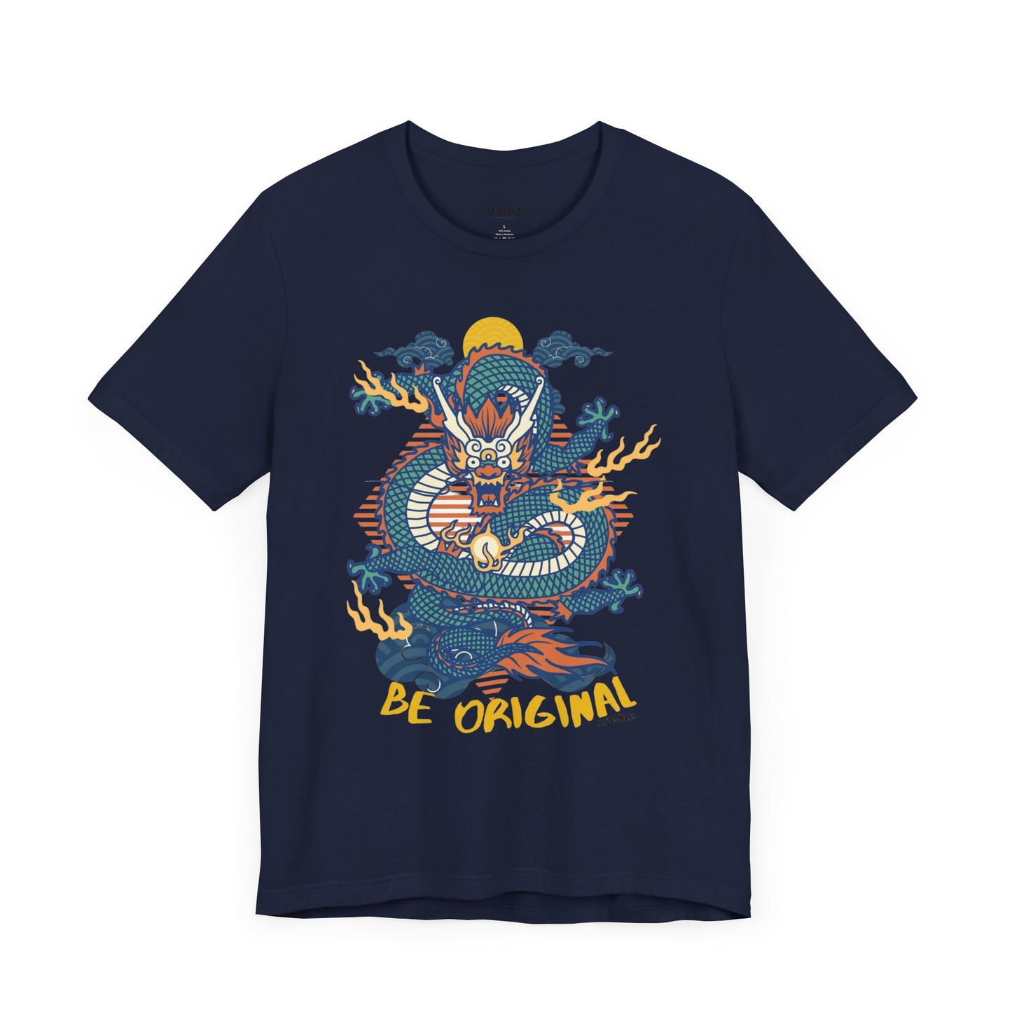 "The origz Be Original Dragon Graphic Tee - Unisex Jersey Short Sleeve T-Shirt
