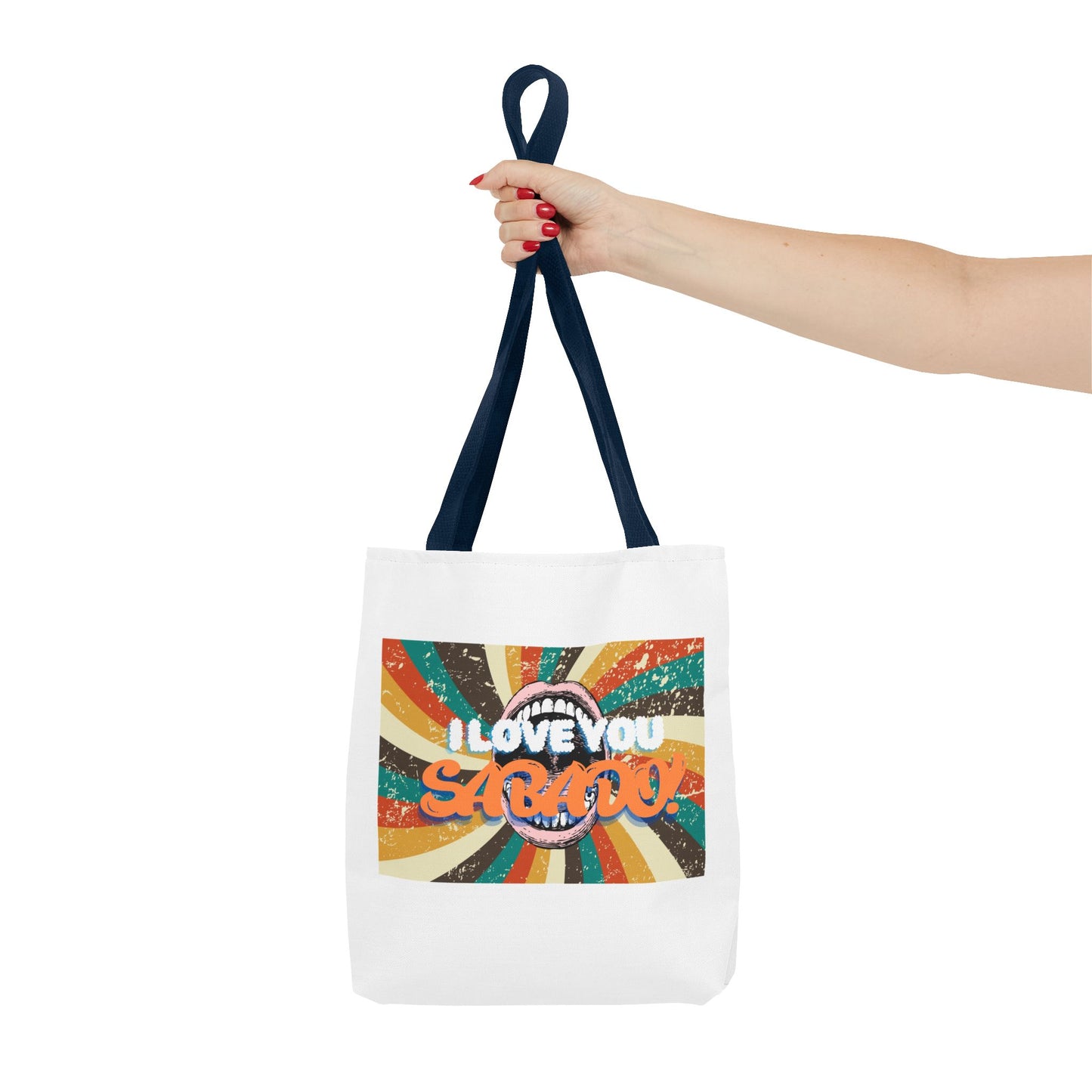 Retro Tote Bag - 'I Love You Sabado' Design for Weekend Vibes