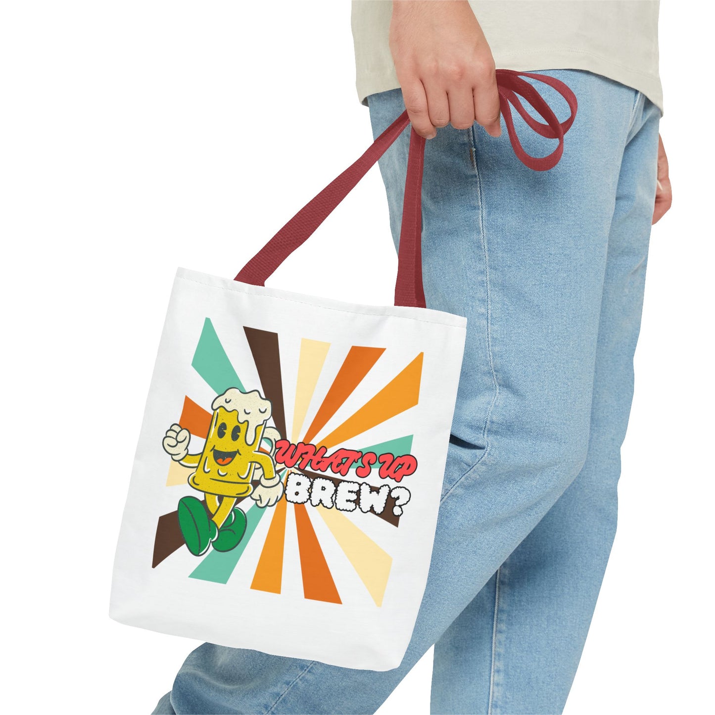 What's Up Brew? Tote Bag - Fun & Quirky Beer-themed Tote for Craft Beer Lovers