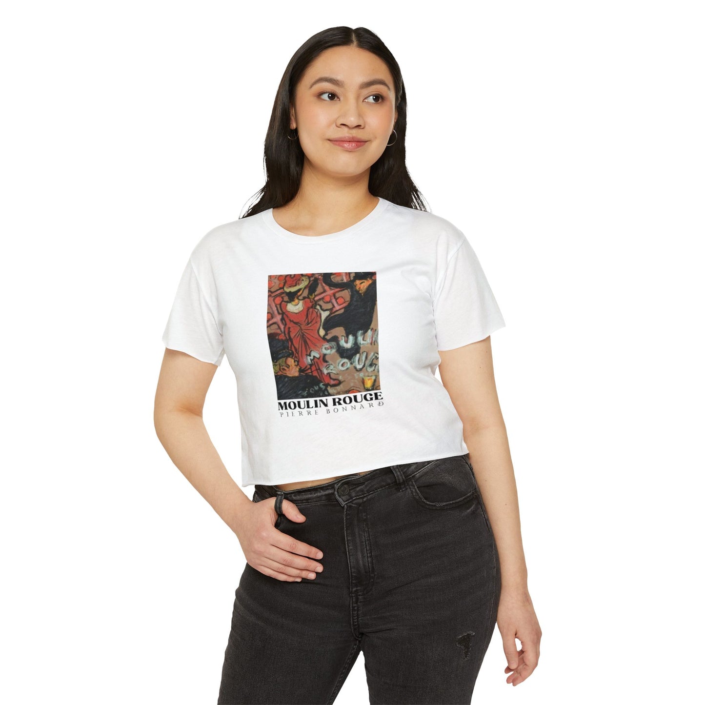 Moulin Rouge Women’s Festival Crop Top – Stylish and Fun T-Shirt for Concerts and Summer Events