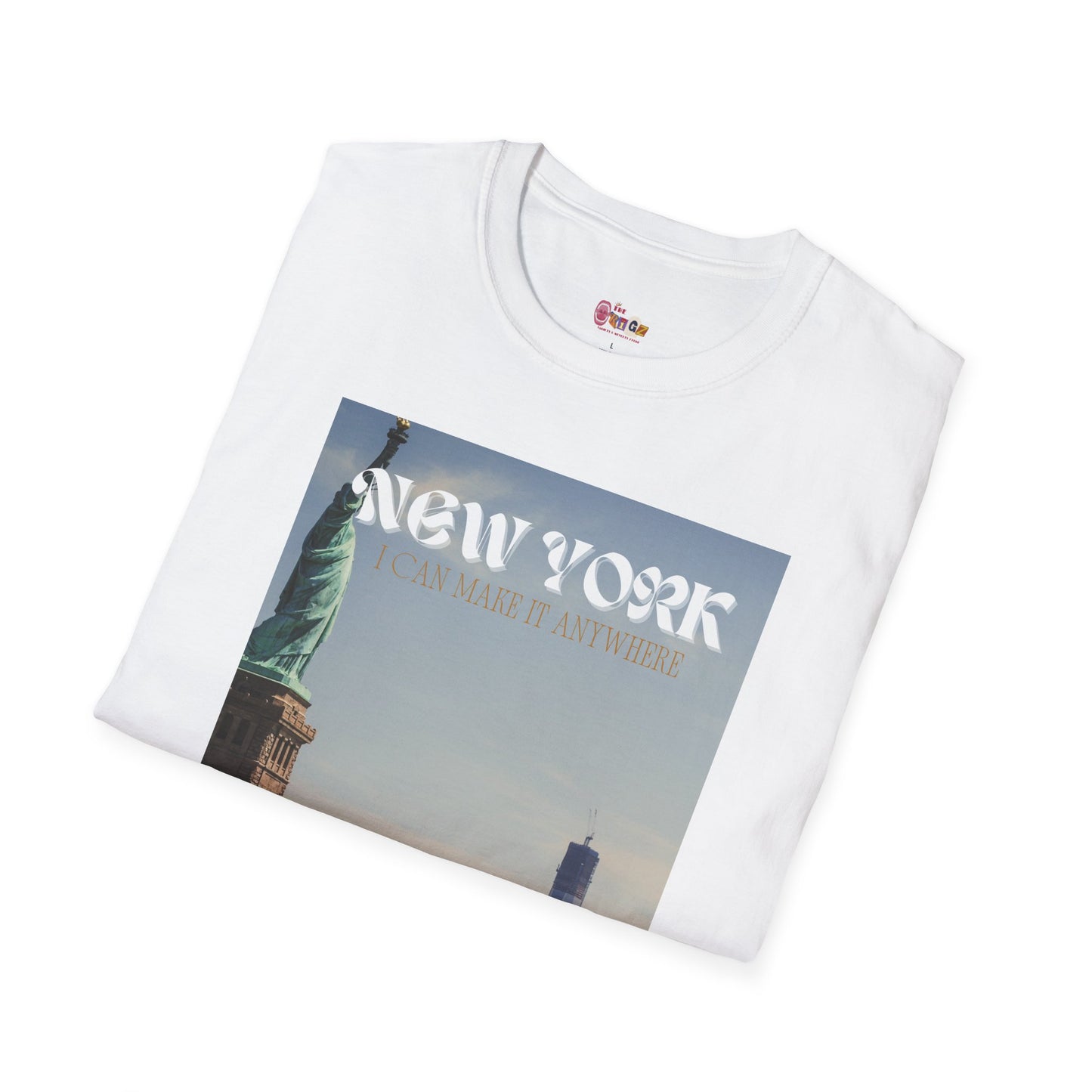 New York Skyline Unisex Softstyle T-Shirt - I Can Make It Anywhere