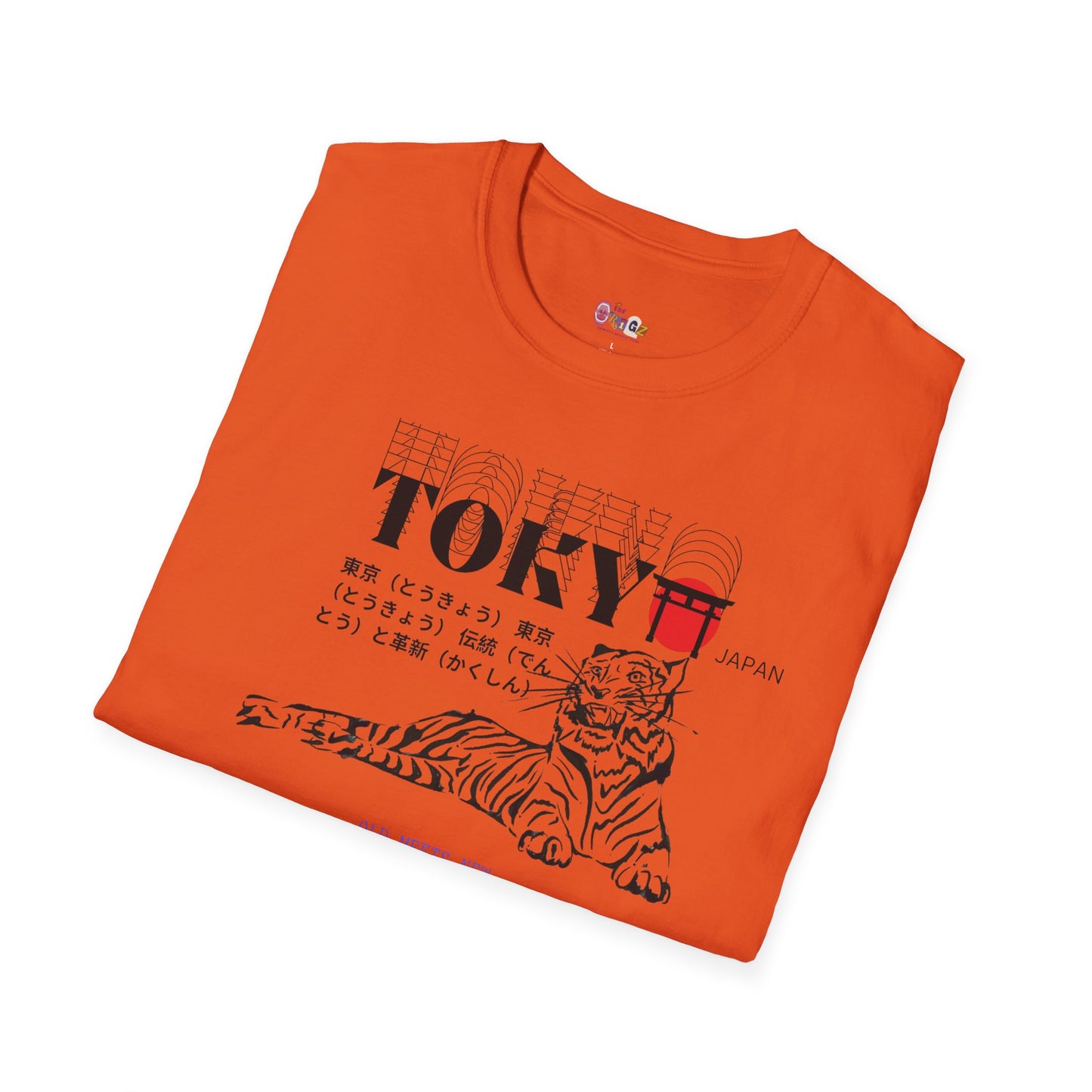 Tokyo Tiger Unisex Softstyle T-Shirt - Casual Japanese Inspired Design