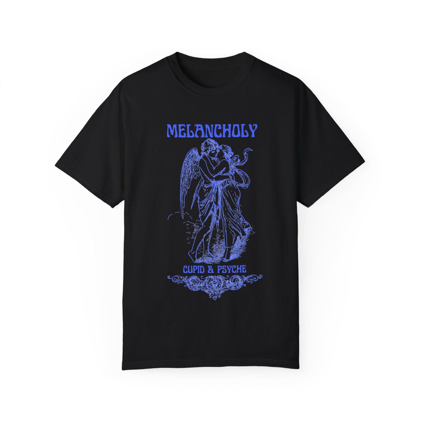 Melancholy Cupid & Psyche Unisex Garment-Dyed T-Shirt