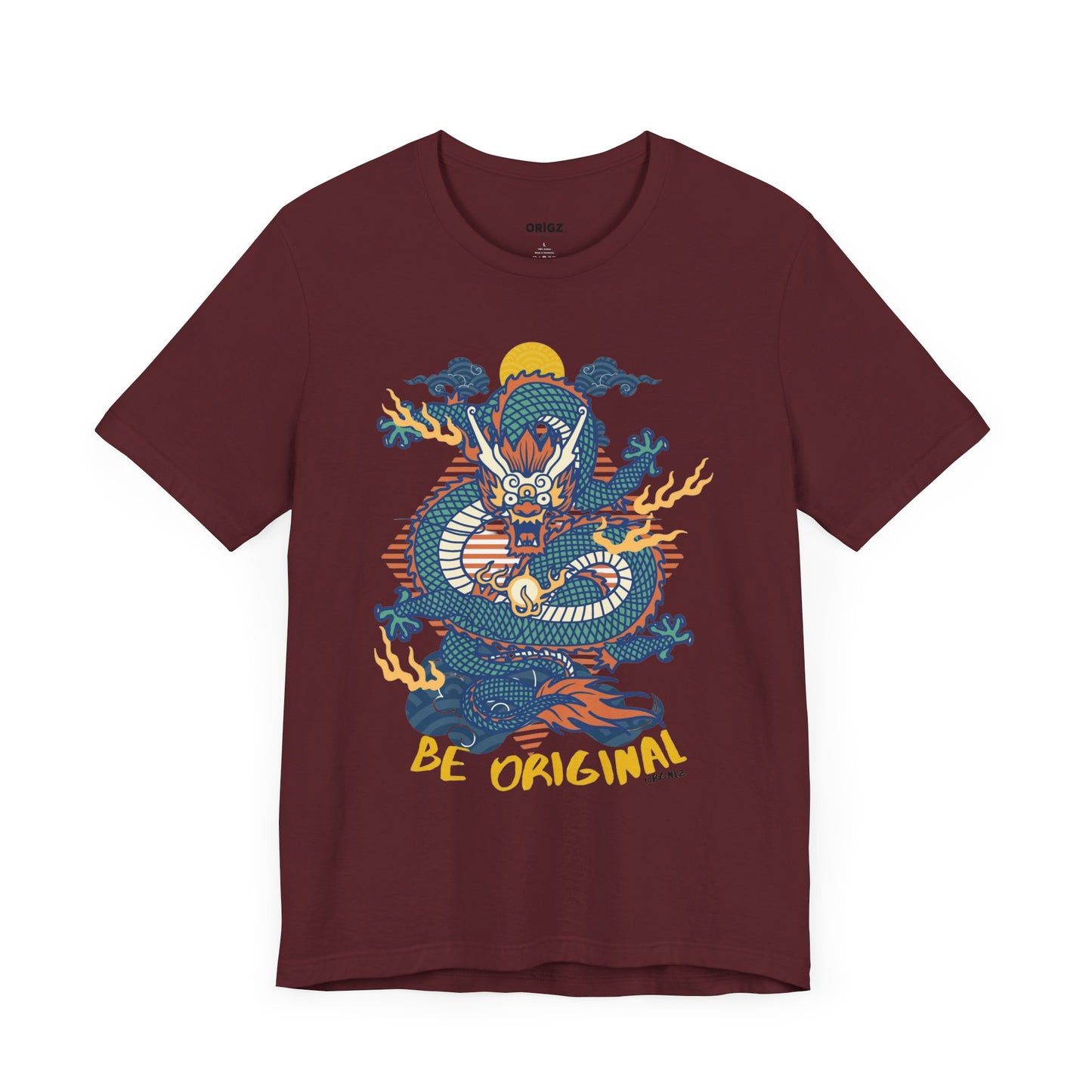 "The origz Be Original Dragon Graphic Tee - Unisex Jersey Short Sleeve T-Shirt