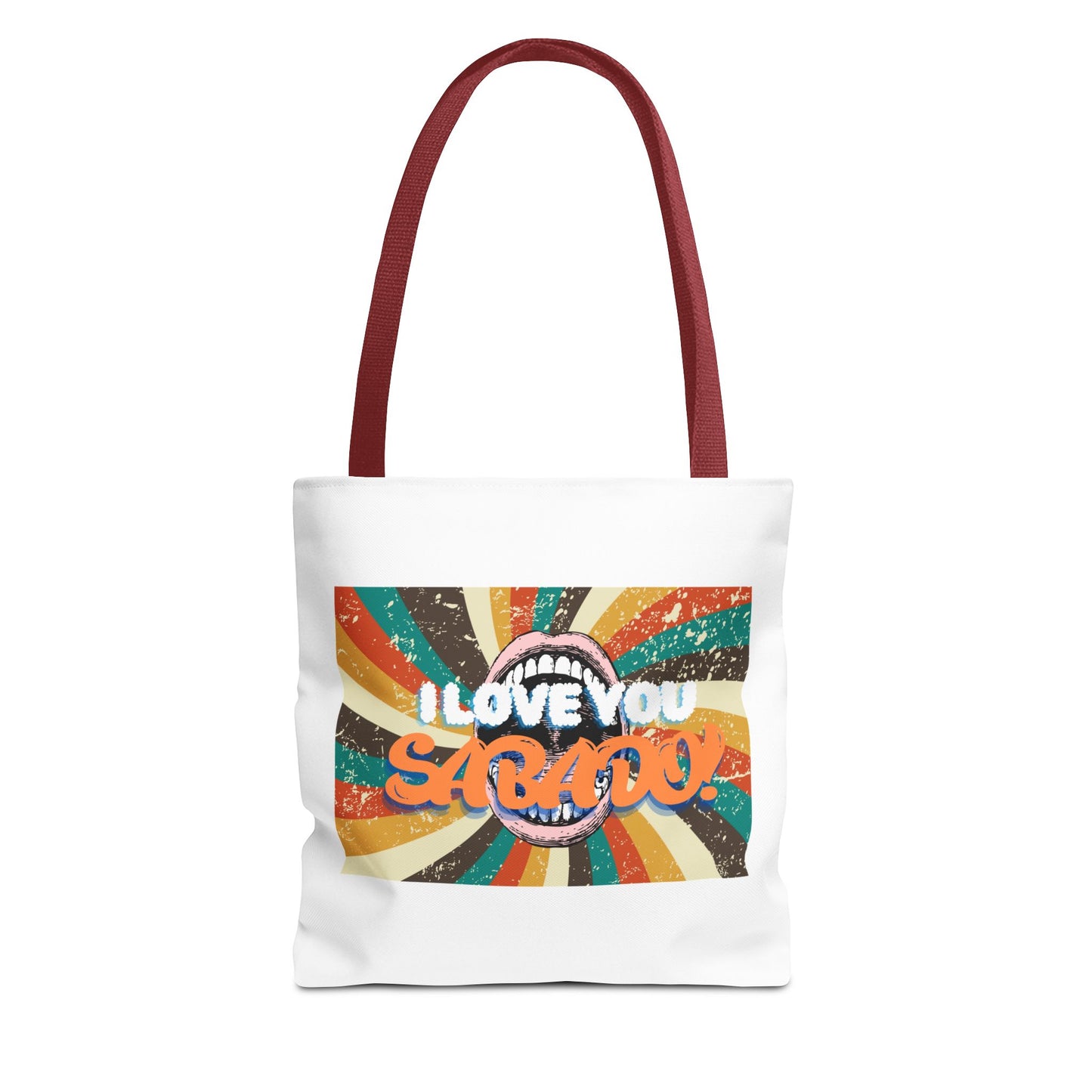 Retro Tote Bag - 'I Love You Sabado' Design for Weekend Vibes