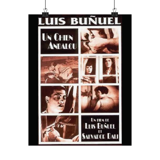 Luis Buñuel 'Un Chien Andalou' Matte Vertical Poster | Vintage Film Art Decor