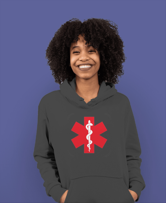 California Nurse Red Star Hoodie - Unisex Heavy Blend™ Sweatshirt