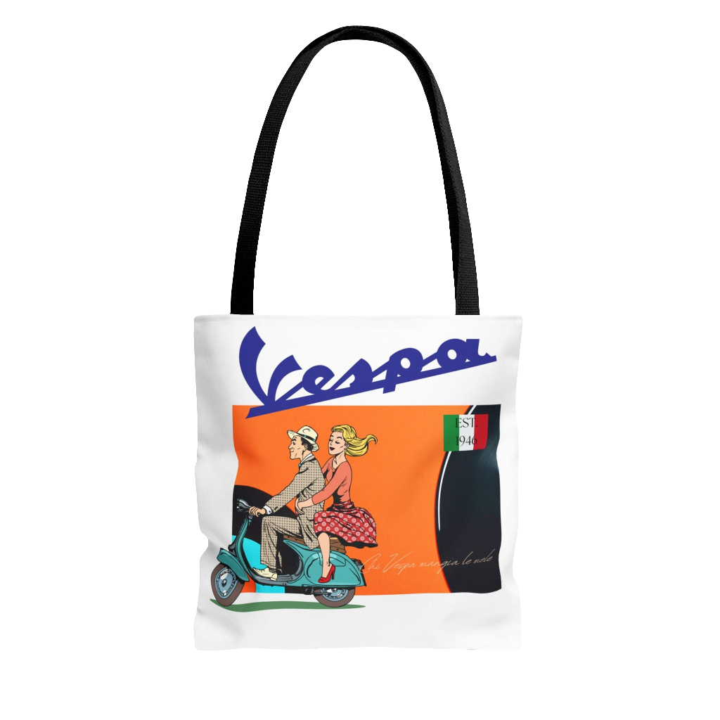 Vespa Vintage Tote Bag - Fun, Retro, and Stylish for Everyday Use